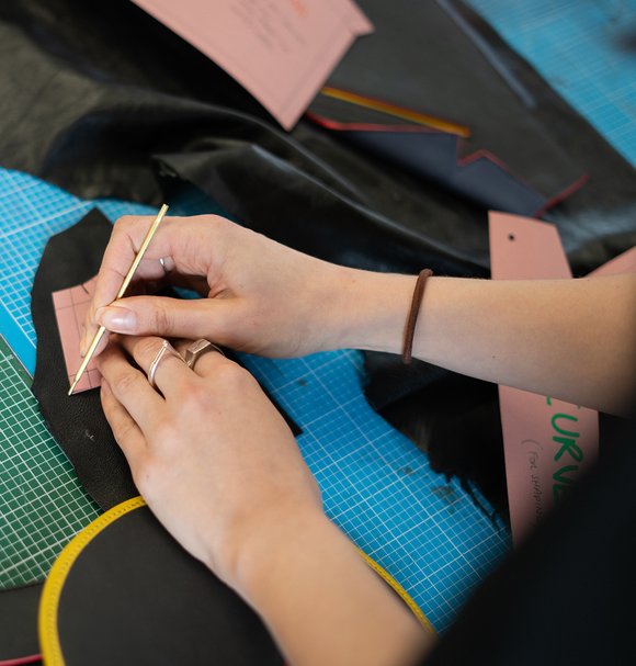 Morag Seaton in the studio