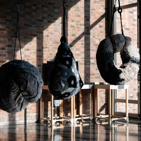 Installation by RCA PhD graduate Katrine Skovsgaard at the RCA Research Biennale