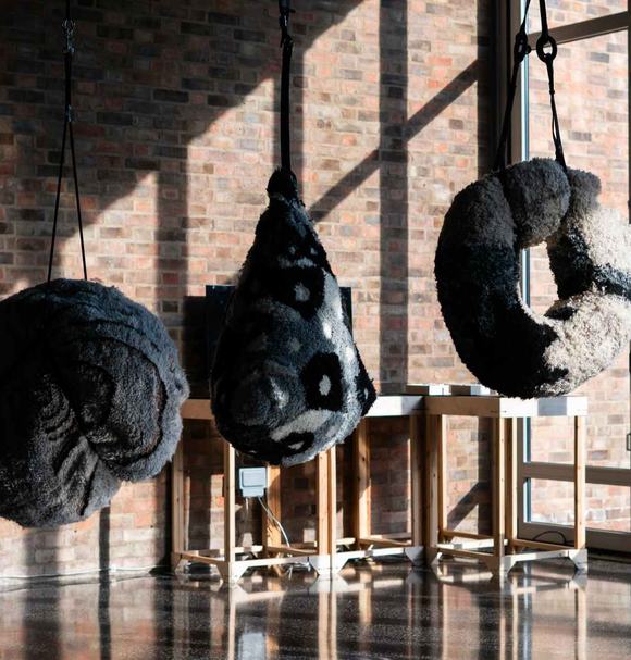 Installation by RCA PhD graduate Katrine Skovsgaard at the RCA Research Biennale