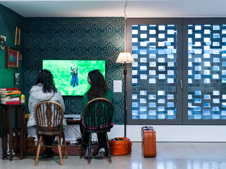 Art exhibition with multi media