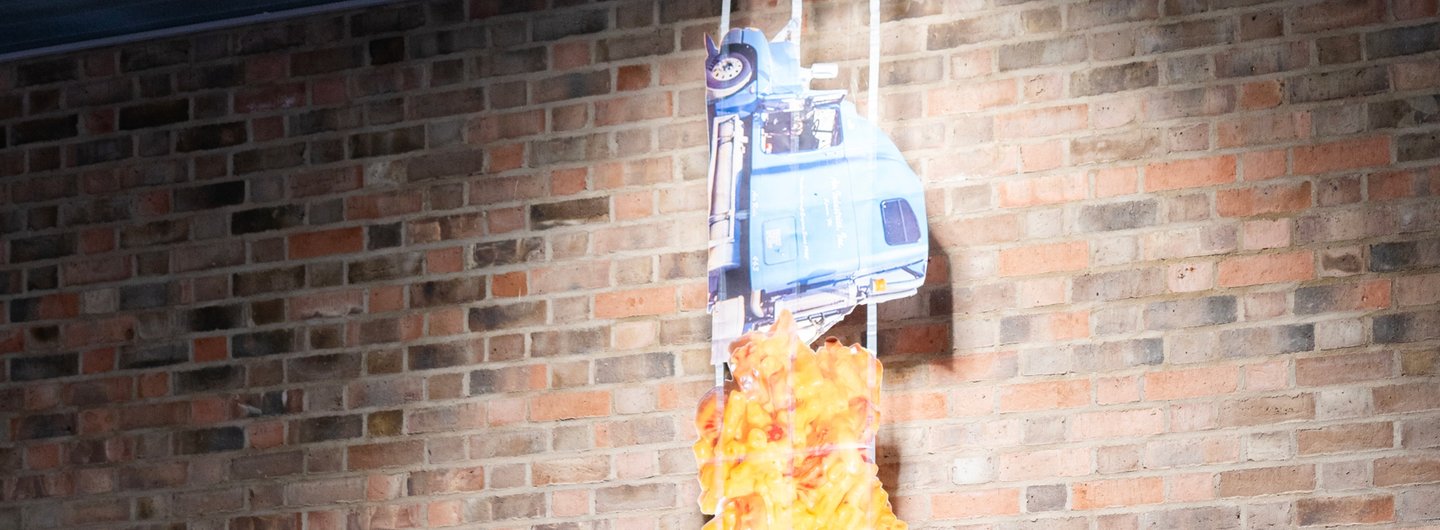 Work by Christina Simons displayed in the Research Biennale