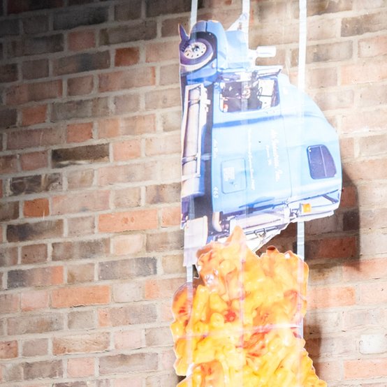 Work by Christina Simons displayed in the Research Biennale