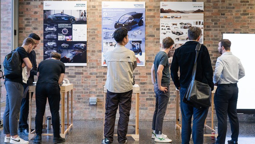 Event guests in the Hangar Space