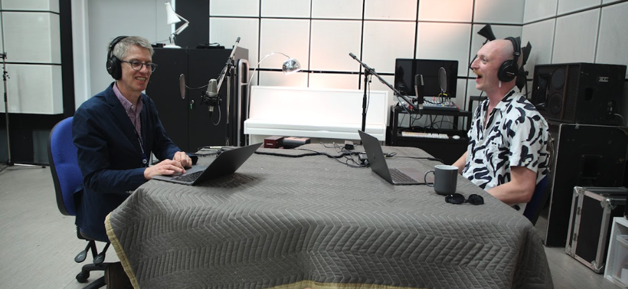 Dave Benji in the recording studio