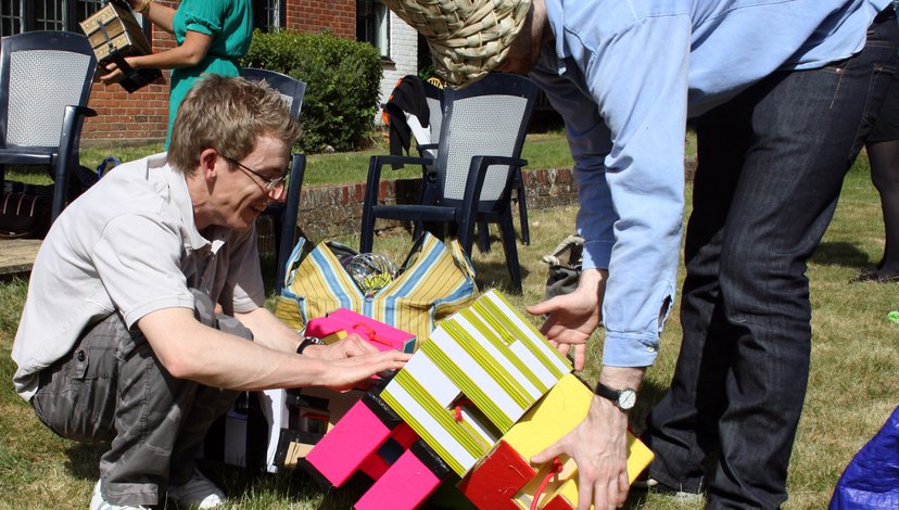 Participants with autism exploring sensory preferences, 2011 (Katie Gaudion)