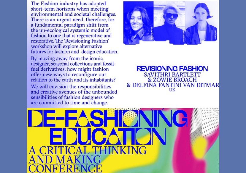 De-Fashioning Education. Universität der Künste Berlin (UDK). A collaborative workshop with Savithri Bartlett and Zowie Broach. Berlin, DE
