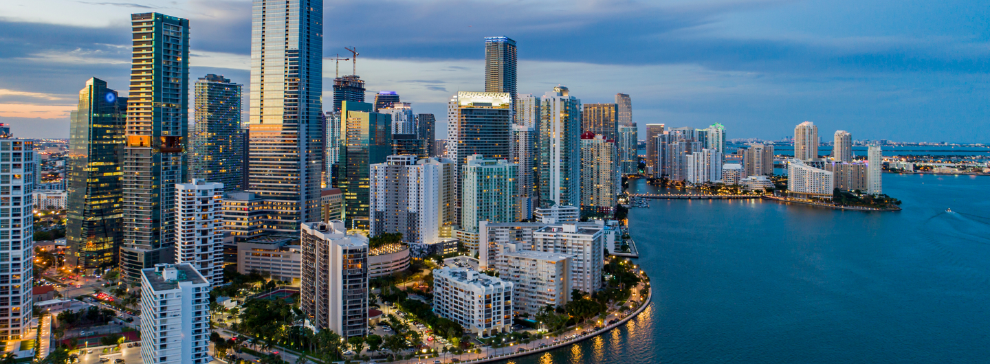 Downtown Miami cityscape, Florida