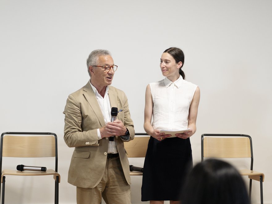 Dr Delfina Fantini van Ditmar and Dr Nick de Leon standing next to each other