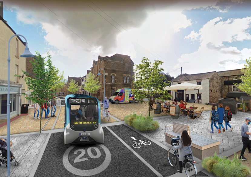 Visualising a future street, Main Street, Haltwhistle