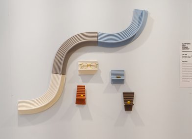 RCA MA Ceramics & Glass graduate Ewan Crallan’s work on display at the Zappeion Hall, Athens