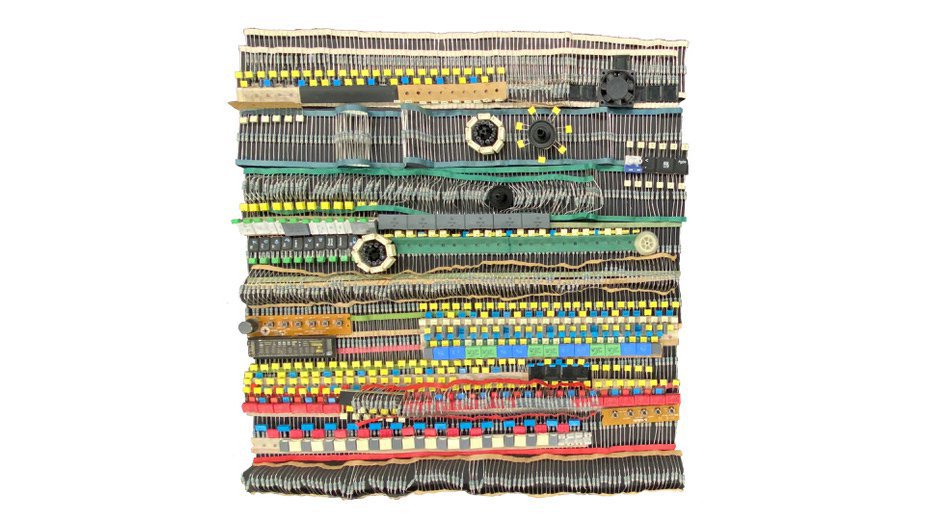 Electronic Tapestry – Retired objects, Shawn Adams 2020