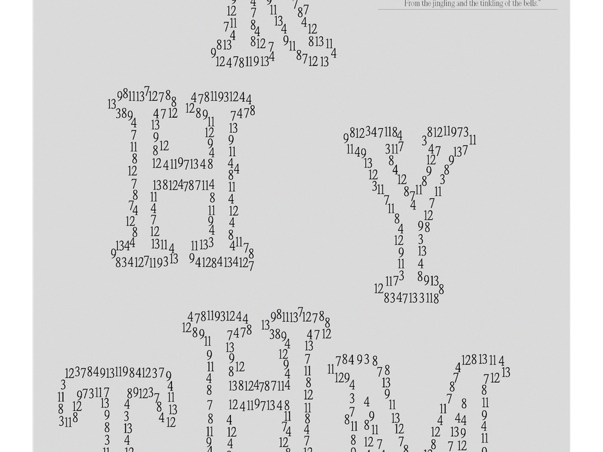 Typography in black and white