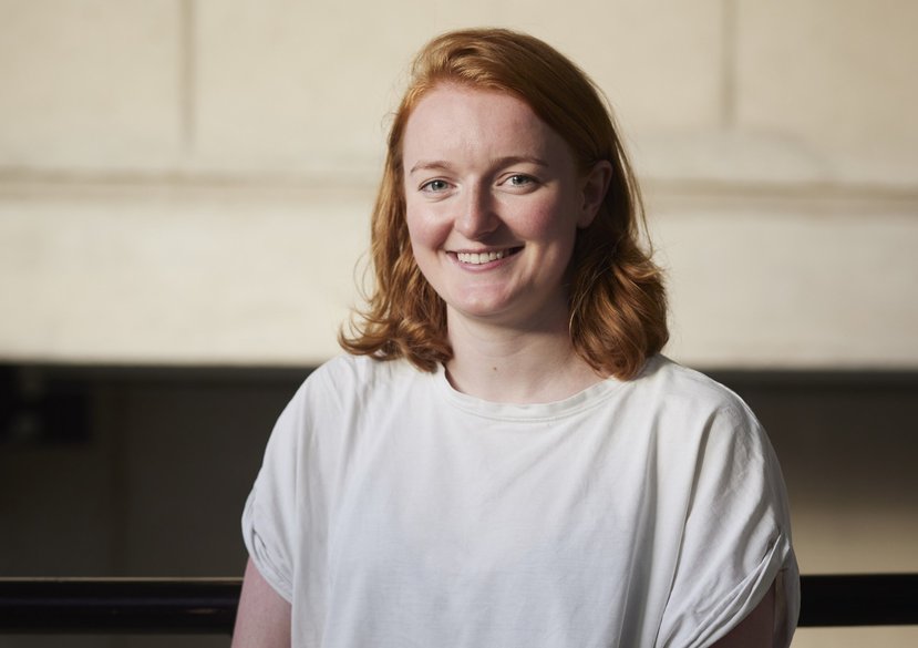 Emma Naylor (MA Architecture, 2022) photographed at the 2022 Helen Hamlyn Design Awards