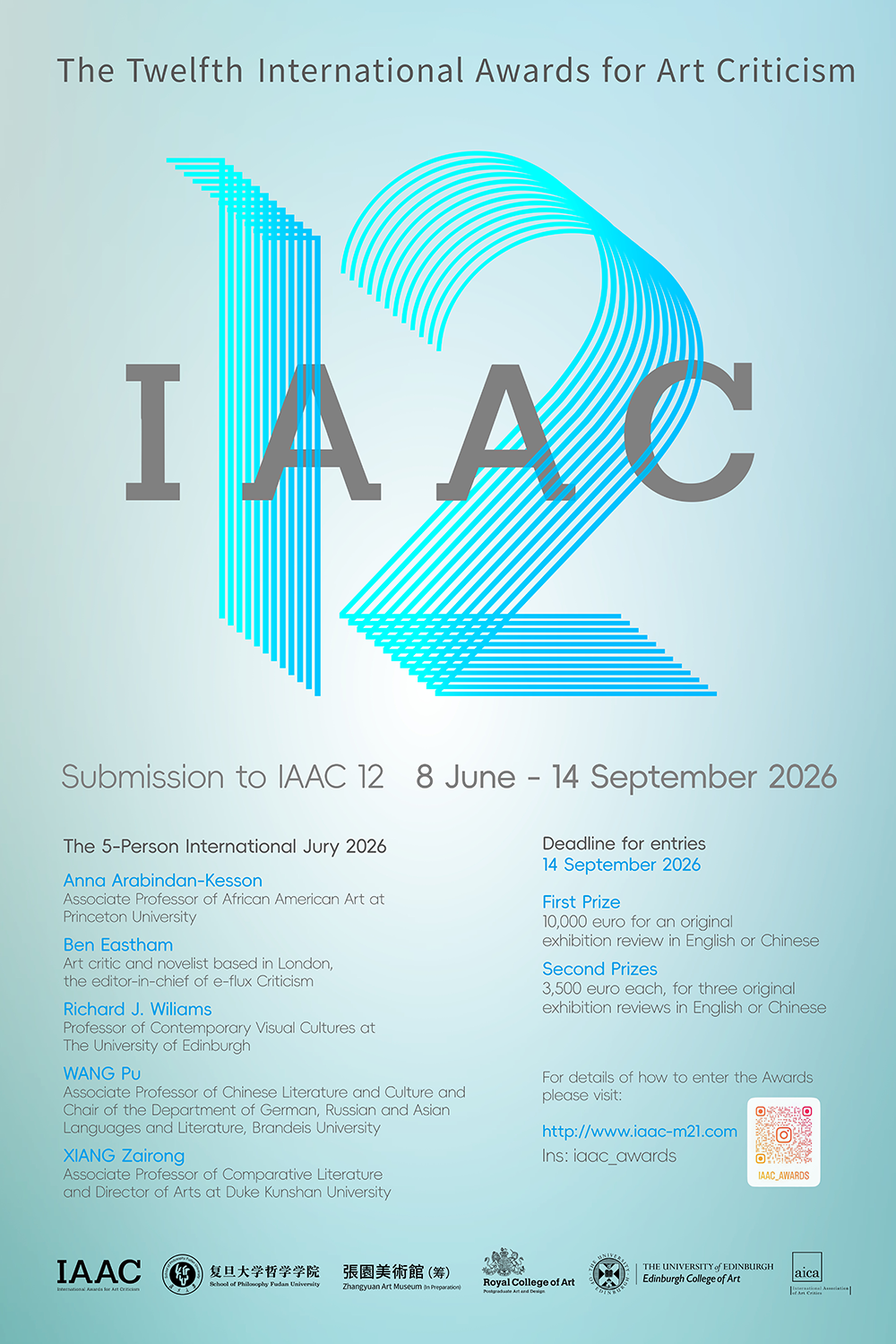12th International Awards for Art Criticism (IAAC 12) poster