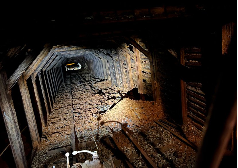 Entrance to the main shaft, Empire Mine State Park, California 2024