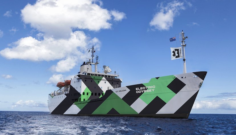Extreme E's floating operations hub the St Helena