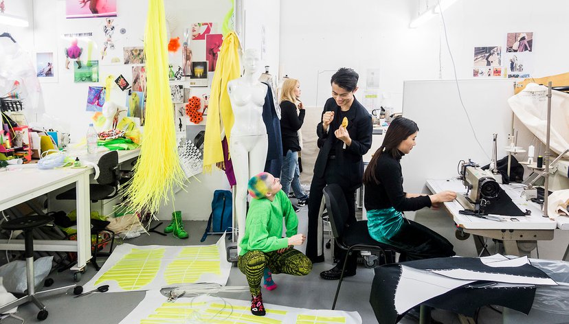 Working in the Fashion studios