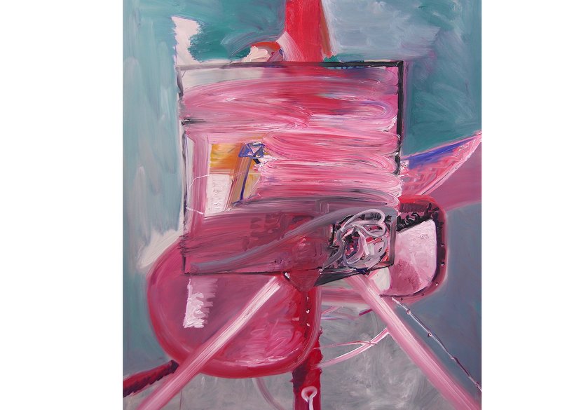 Frame, oil on aluminium