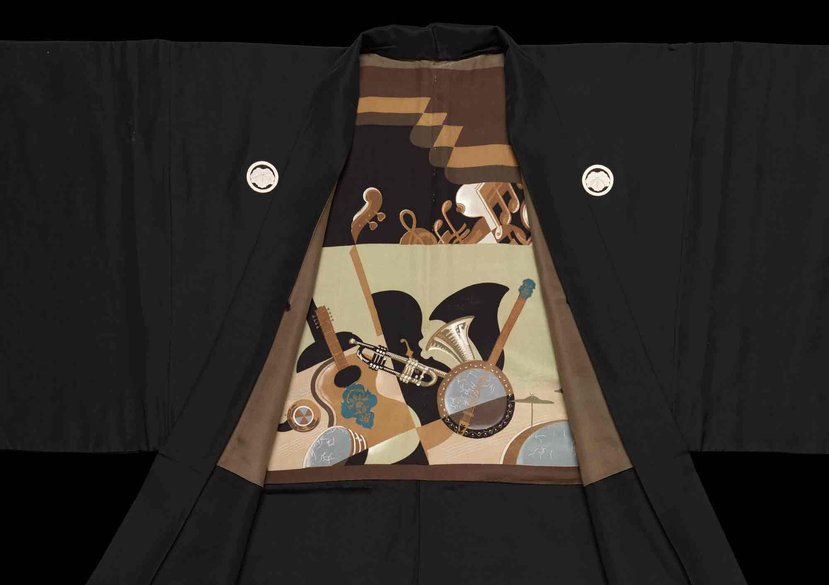 Haori (Kimono Jacket), Japan, 1930s (Victoria and Albert Museum FE.26-2016) from the dissertation of Euphemia Franklin ‘Hidden Japanese Men’s Dress:  Expressions of the Public and the Private Self, 1850-1945’