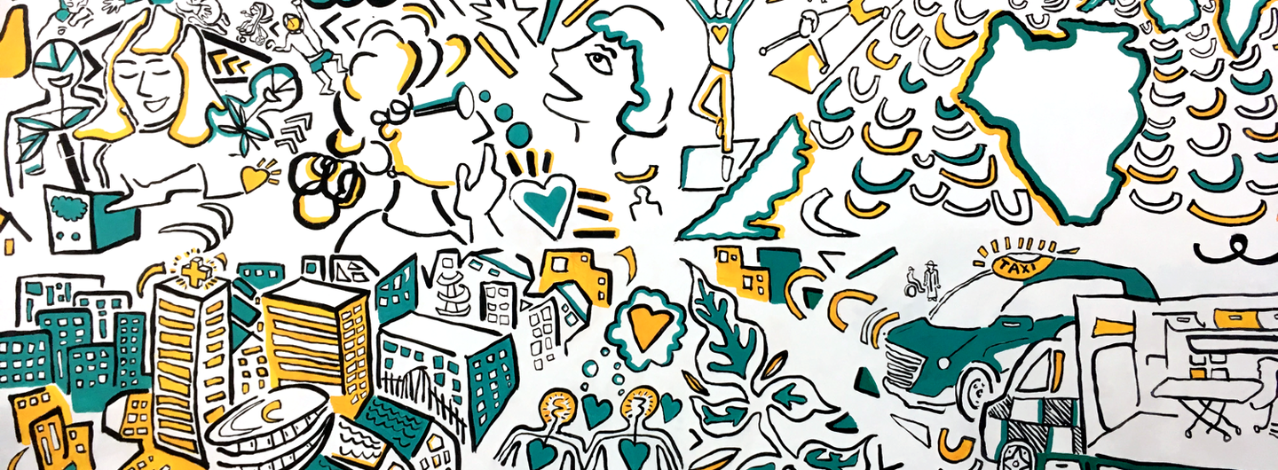 Helen Hamlyn Centre for Design mural by Ben Connors (2016)