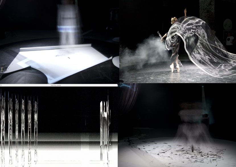 Live studio drawing with two ballet dancers, Thomas Whitehead and Sian Murphy, at the Royal Opera House, 2010