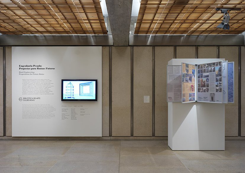 Hard Engineering, Propositions for Future Ruins, exhibition at Gulbenkian Foundation Art Library, Lisbon, 06–02 to 03–04 2018