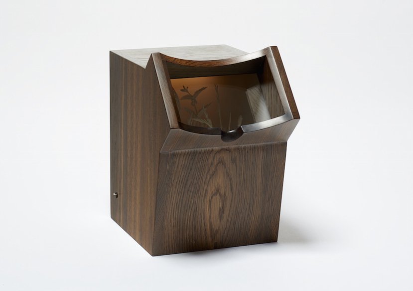 Hedgerow, Oak box made by Geoffrey Hagger