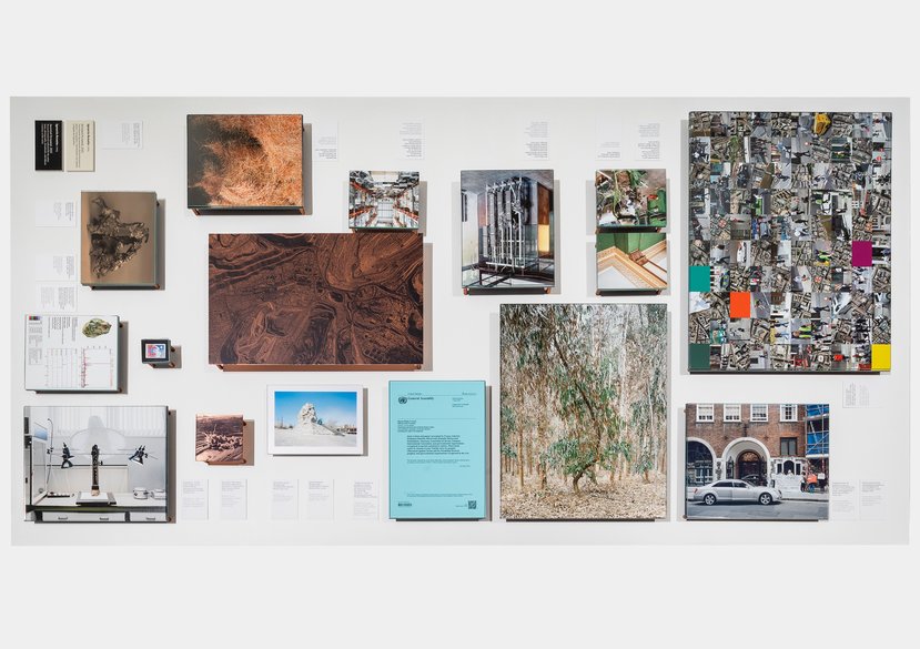 “Hygegia Watches Over Us”. In: Mining Photography, KunstHaus Wien, Austria. Installation view by Rudolf Strobl