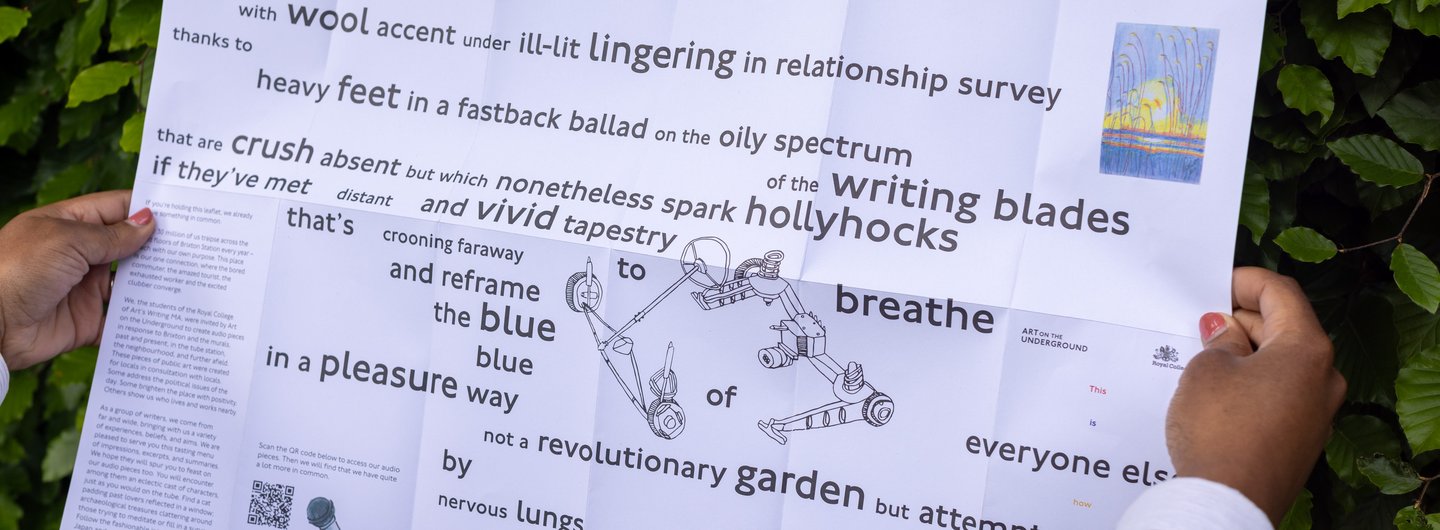 Art on the Underground project leaflet