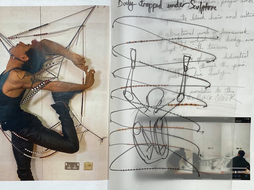 An image of an artistic scrapbook