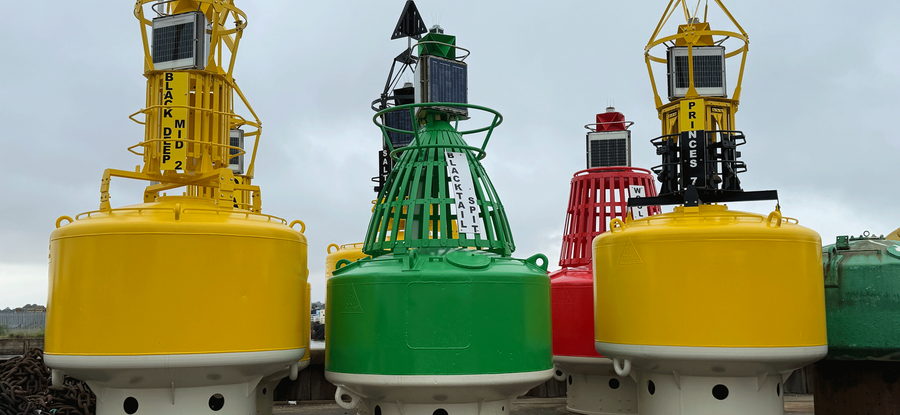 Visit to Harwich depot where Trinity House services UK aids to navigation, photos by Professor Ashley Hall