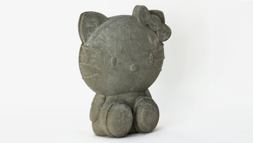Concrete cast of Hello Kitty character