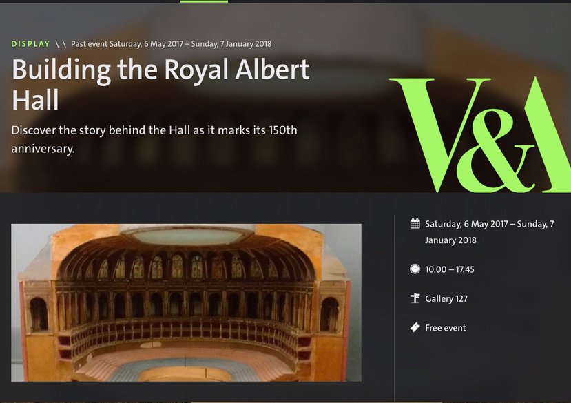 Building the Royal Albert Hall Display at the V&A