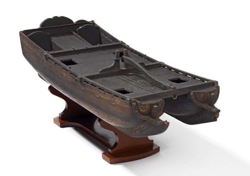 William Petty’s Double Bottom Ship, 17th century model, courtesy of the Royal Society