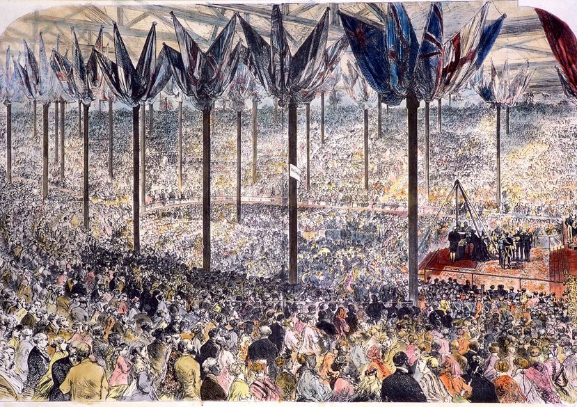 The Laying of the Albert Hall’s foundation stone,  Illustrated London News, 25th May 1867