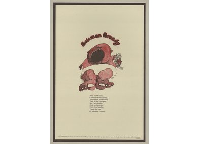 Bar Party (SU) poster, co-designed with Philip Castle and John Farman