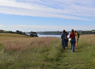 Resting Reef walking interview, Grebe Beach, June 2024. Credit Danielle Middleton, project intern from the Sustainable Product Design programme, University of Falmouth.