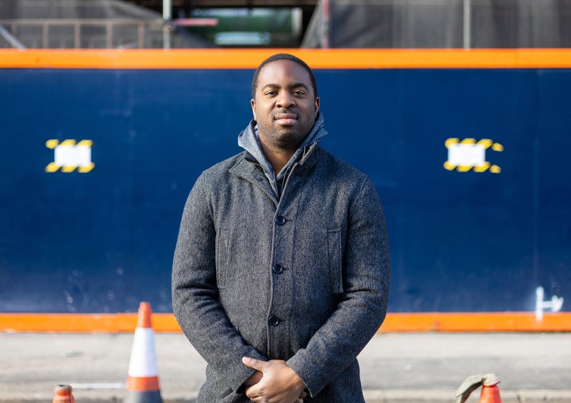 Portrait of Custom House resident Damilola Segun