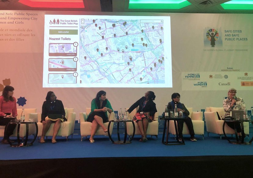Prof Jo-Anne Bichard speaking at Fifth UN Women Safe Cities and Safe Public Spaces Global Leaders’ Forum, Rabat, Morocco, 2020