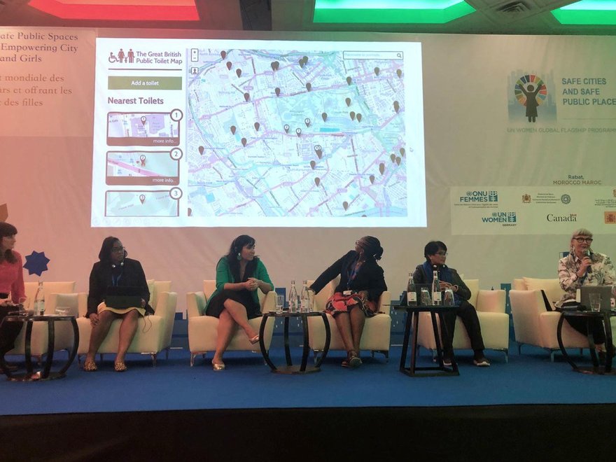 Prof Jo-Anne Bichard speaking at Fifth UN Women Safe Cities and Safe Public Spaces Global Leaders’ Forum, Rabat, Morocco, 2020