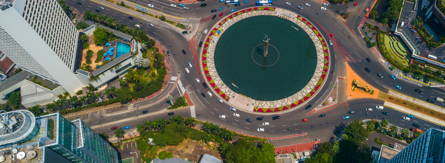 Jakarta, Indonesia from above