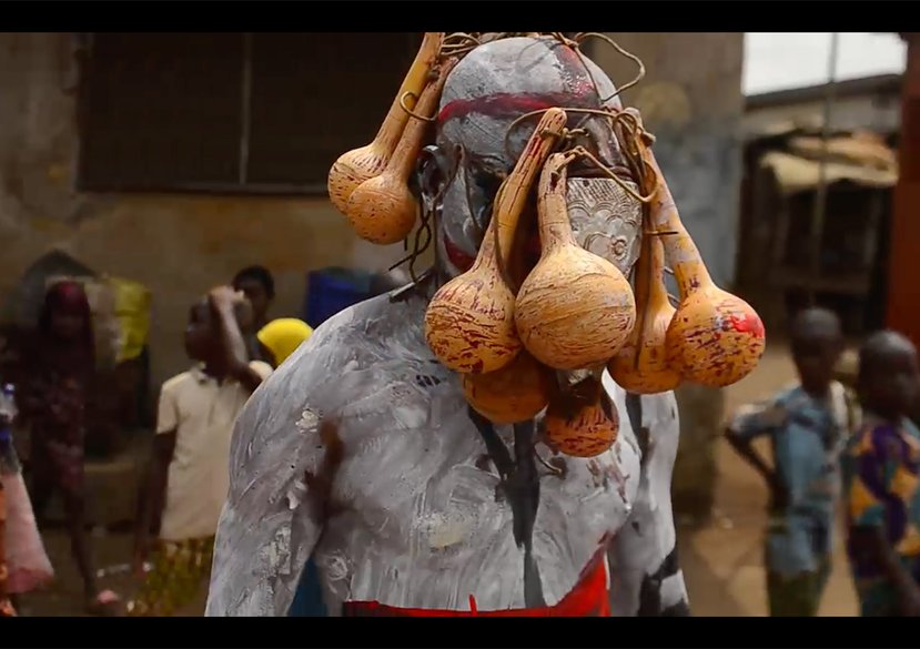 Jelili Atiku, Dìde, Dúró, Fara bal̀ẹ fún Ògìrììyàndá, 2020. As part of ‘Where I’m Coming From I’ digital programme
