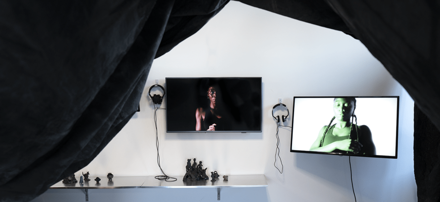 and you say you never met the devil? (installation view)