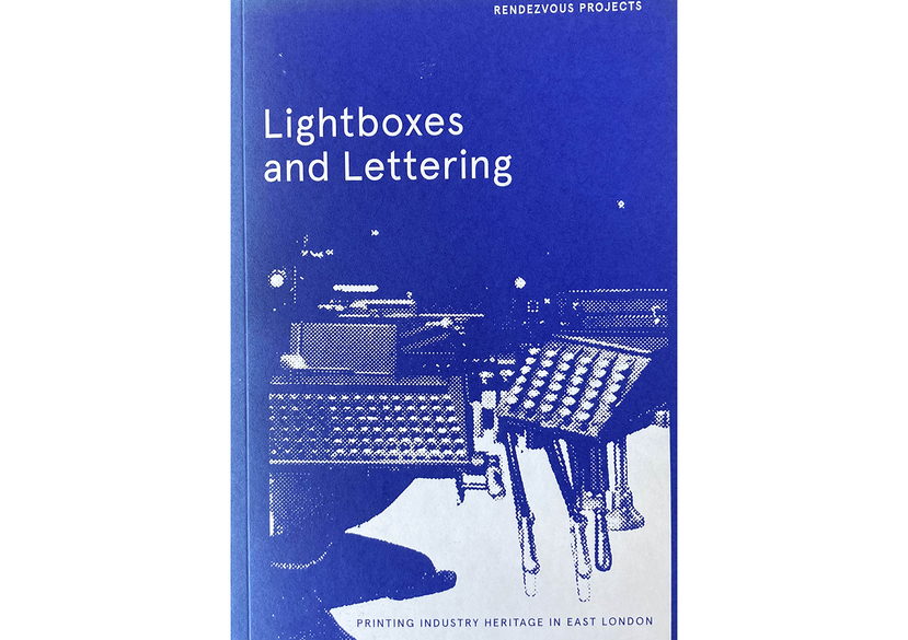 Lightboxes and Lettering, booklet cover, with Lucy Harrison, Rendezvous Projects