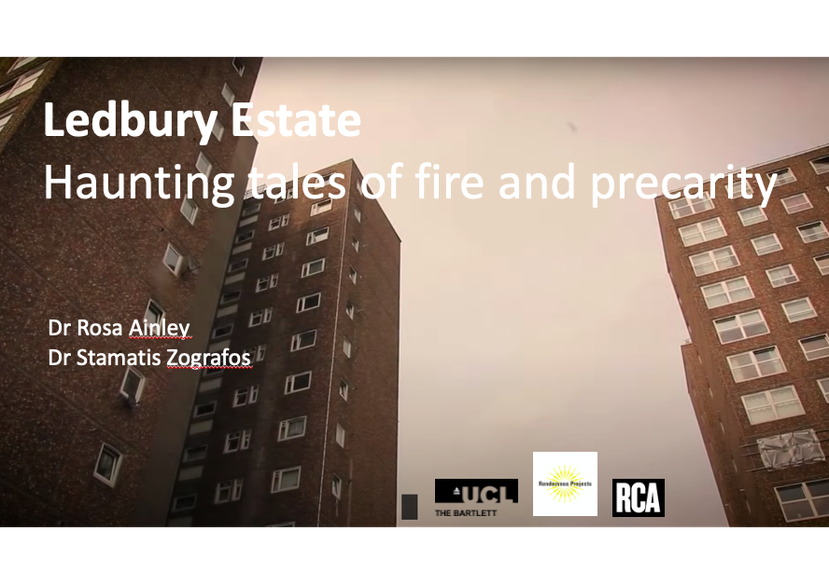 Ledbury Estate: Haunting tales of fire and precarity, with Stamatis Zografos, Bartlett 2022–