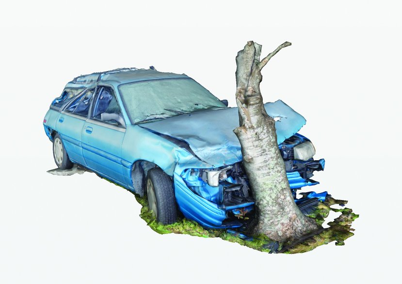 Imperfect Meshes: Stories from a Hurricane, 2019. 3d model from a volumetric photo capture.