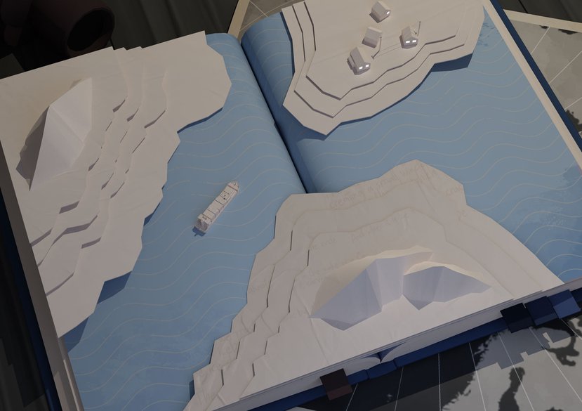 Early concept art of the Logbook