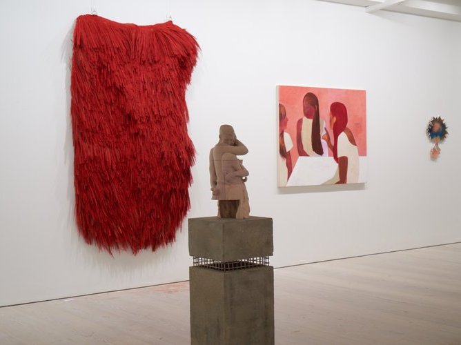 London Grads Now.21 at the Saatchi Gallery - gallery with works in background