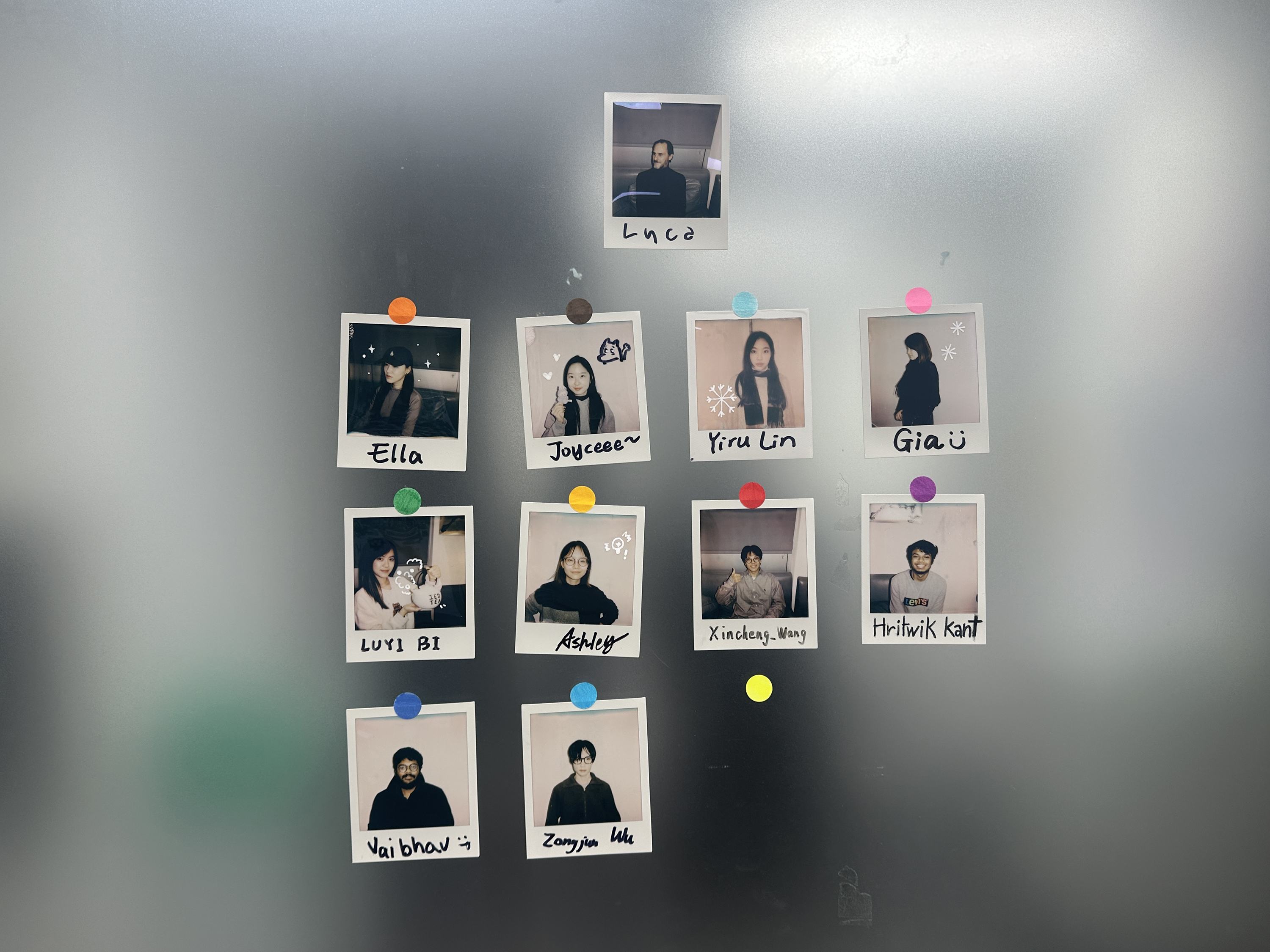 Luyi Bi class mate polaroids