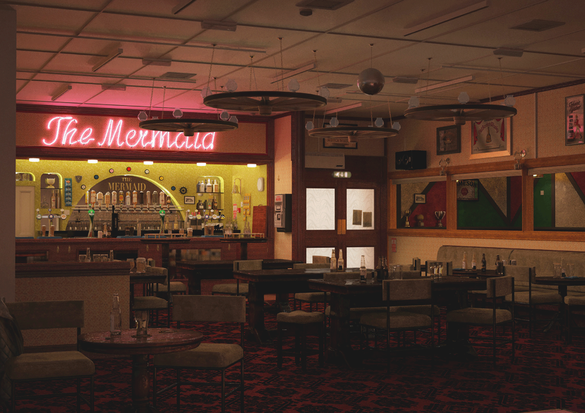 The Mermaid, Sand le Mere - minus 18.3 metres inland